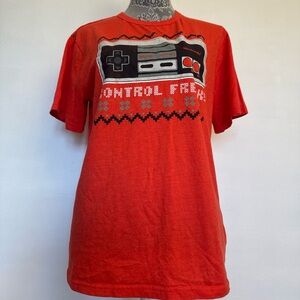 Retro Game Controller Graphic T-Shirt - orange
